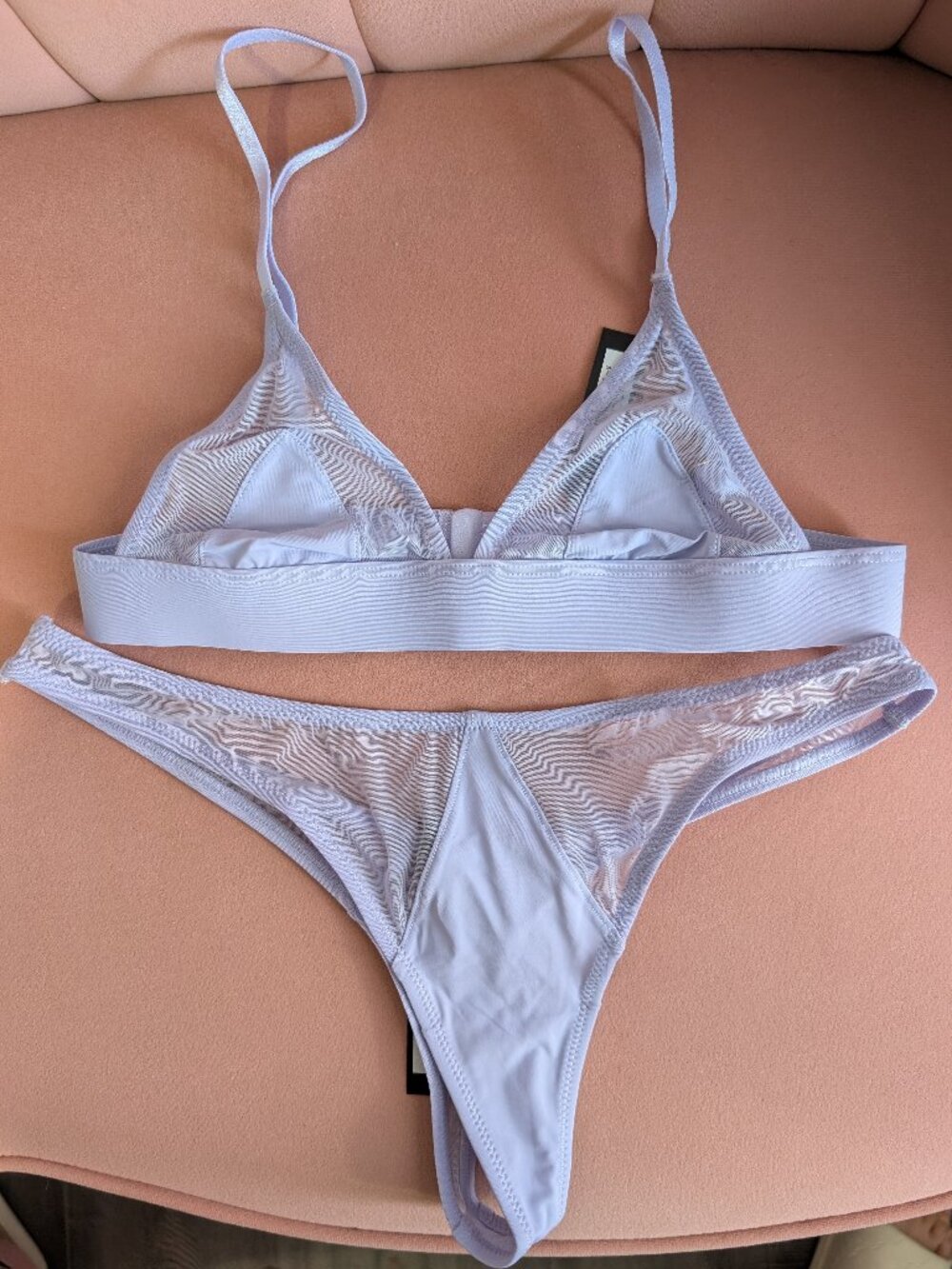 NWT Blush Lingerie Caché bralette and thong set - small